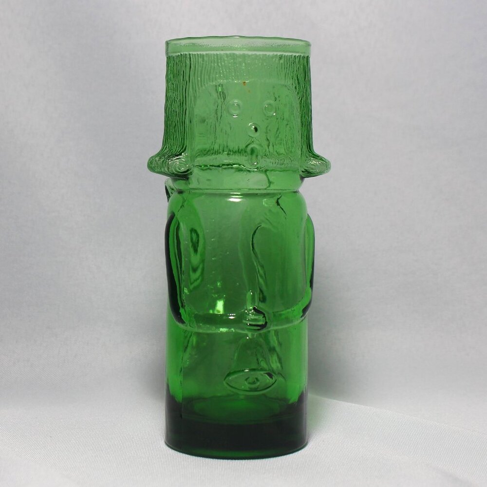 Vintage Empoli Blown Glass Angel Vase
